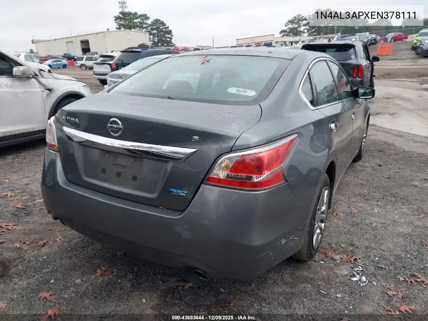 1N4AL3APXEN378111 2014 Nissan Altima 2.5/2.5 S/2.5 Sl/2.5 Sv
