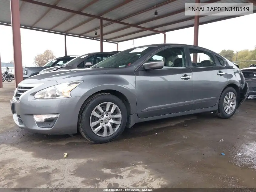 1N4AL3AP0EN348549 2014 Nissan Altima 2.5 S