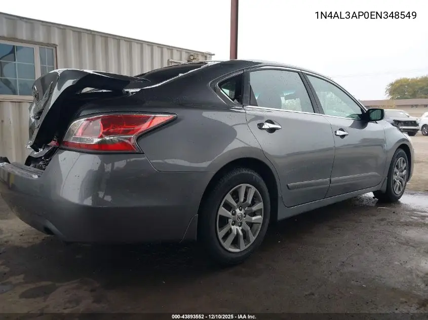 1N4AL3AP0EN348549 2014 Nissan Altima 2.5 S