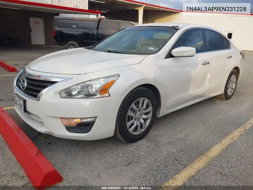 1N4AL3AP9EN231228 2014 Nissan Altima 2.5 S