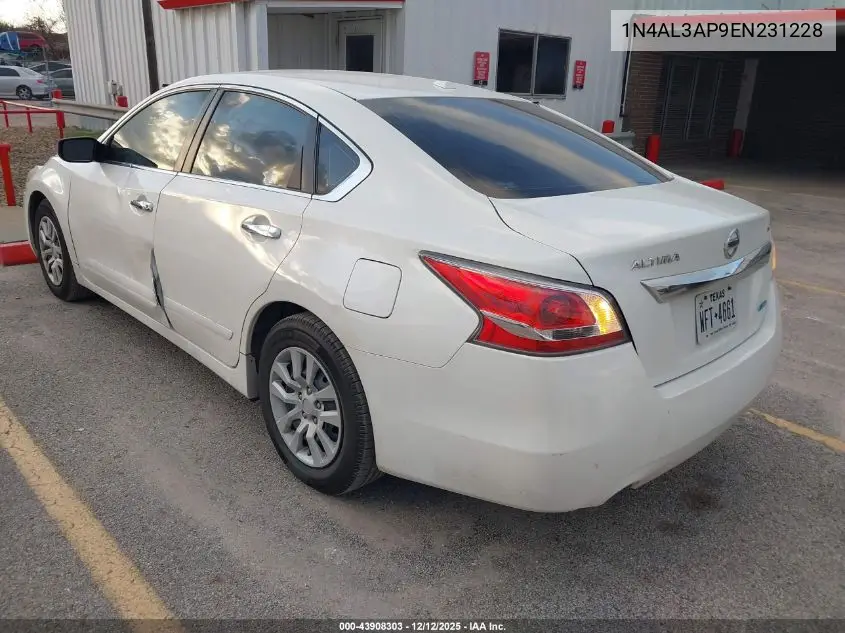 1N4AL3AP9EN231228 2014 Nissan Altima 2.5 S
