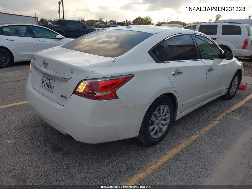 1N4AL3AP9EN231228 2014 Nissan Altima 2.5 S