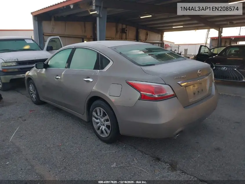 1N4AL3AP1EN208574 2014 Nissan Altima 2.5 S