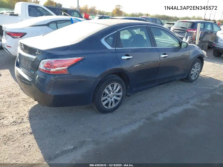 1N4AL3AP2EN345572 2014 Nissan Altima 2.5 S