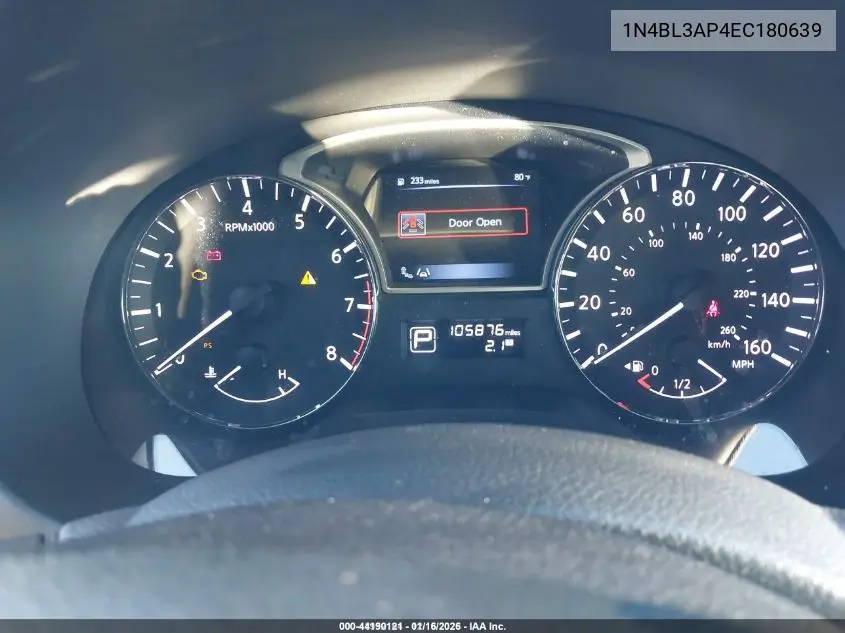 1N4BL3AP4EC180639 2014 Nissan Altima 3.5 Sl
