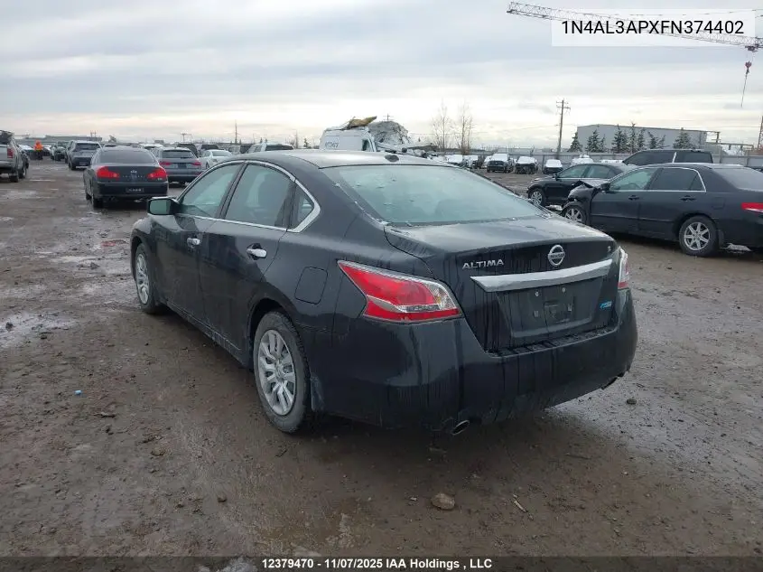 1N4AL3APXFN374402 2015 Nissan Altima 2.5/2.5 S/2.5 Sl/2.5 Sv