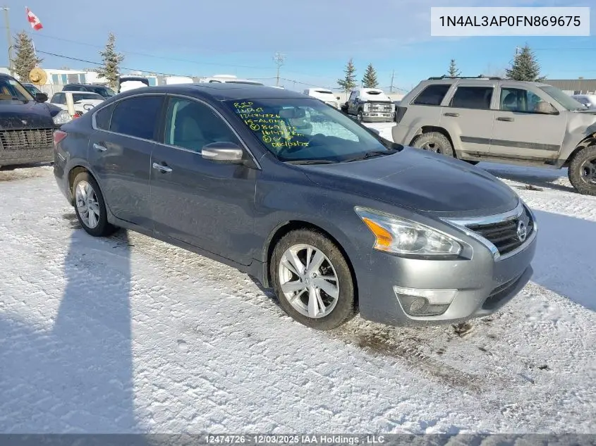 1N4AL3AP0FN869675 2015 Nissan Altima 2.5/S/Sv/Sl