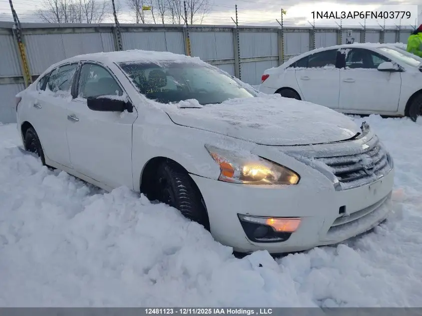 1N4AL3AP6FN403779 2015 Nissan Altima 2.5/2.5 S/2.5 Sl/2.5 Sv