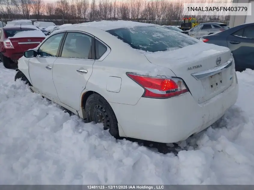 1N4AL3AP6FN403779 2015 Nissan Altima 2.5/2.5 S/2.5 Sl/2.5 Sv