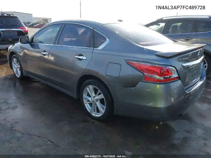 1N4AL3AP7FC489728 2015 Nissan Altima 2.5 Sv