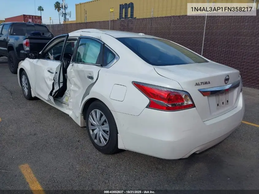 1N4AL3AP1FN358217 2015 Nissan Altima 2.5 S