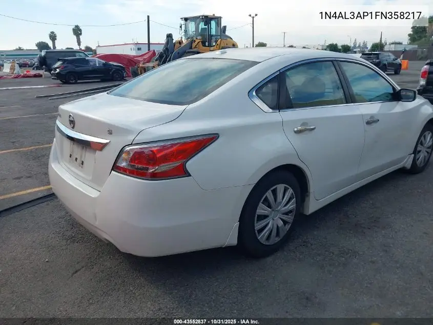 1N4AL3AP1FN358217 2015 Nissan Altima 2.5 S