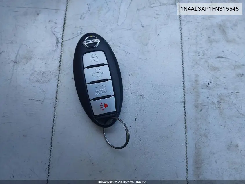1N4AL3AP1FN315545 2015 Nissan Altima 2.5 S