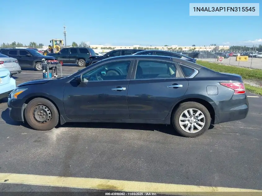 1N4AL3AP1FN315545 2015 Nissan Altima 2.5 S