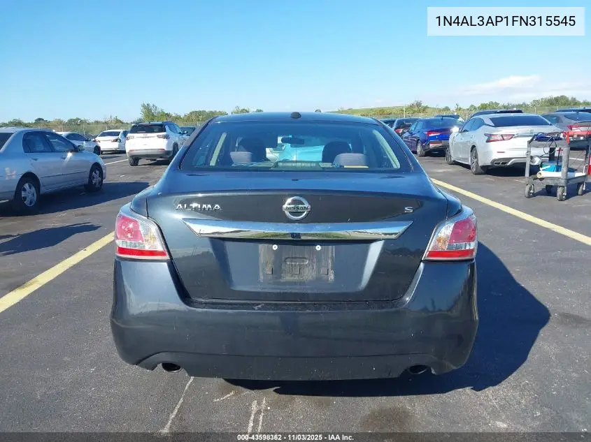 1N4AL3AP1FN315545 2015 Nissan Altima 2.5 S