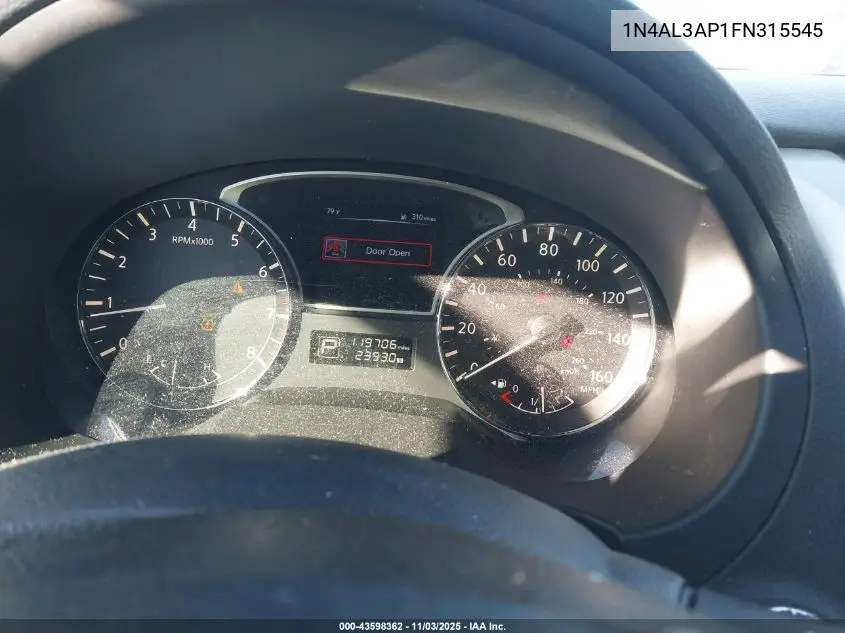 1N4AL3AP1FN315545 2015 Nissan Altima 2.5 S