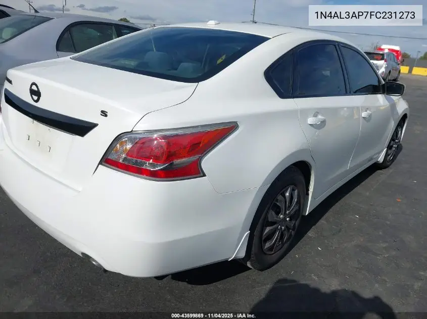 1N4AL3AP7FC231273 2015 Nissan Altima 2.5 S