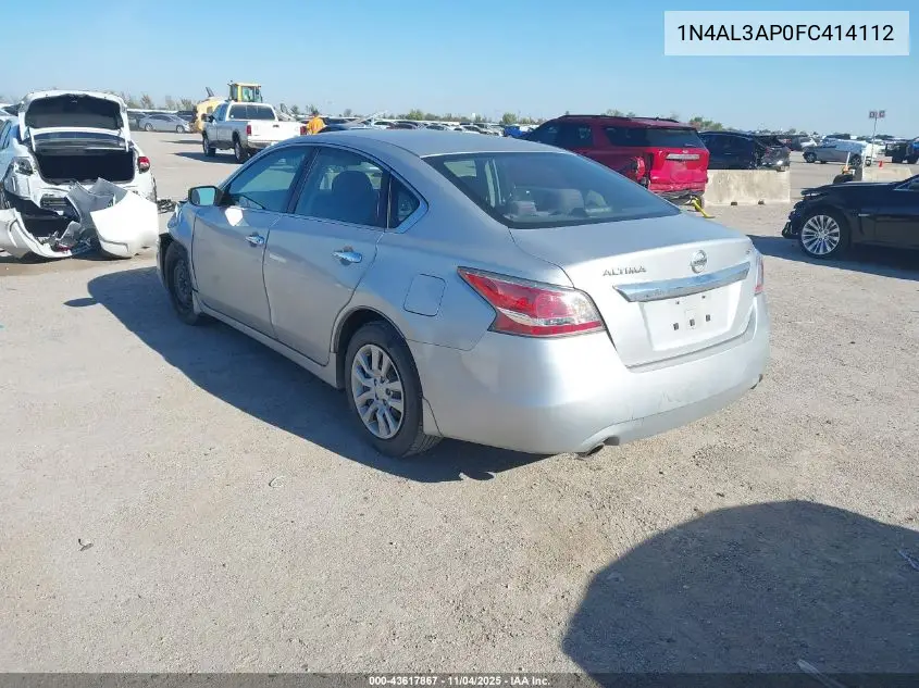 1N4AL3AP0FC414112 2015 Nissan Altima 2.5 S
