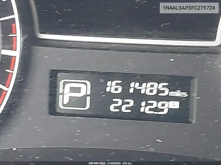 1N4AL3AP3FC275724 2015 Nissan Altima 2.5/2.5 S/2.5 Sl/2.5 Sv