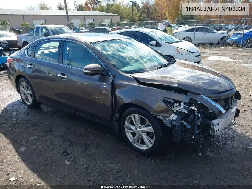 1N4AL3AP7FN402334 2015 Nissan Altima 2.5 Sl