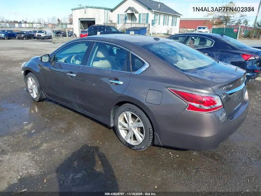 1N4AL3AP7FN402334 2015 Nissan Altima 2.5 Sl