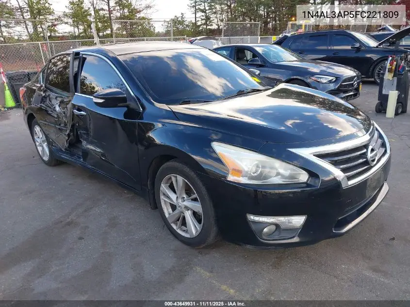 1N4AL3AP5FC221809 2015 Nissan Altima 2.5 Sv