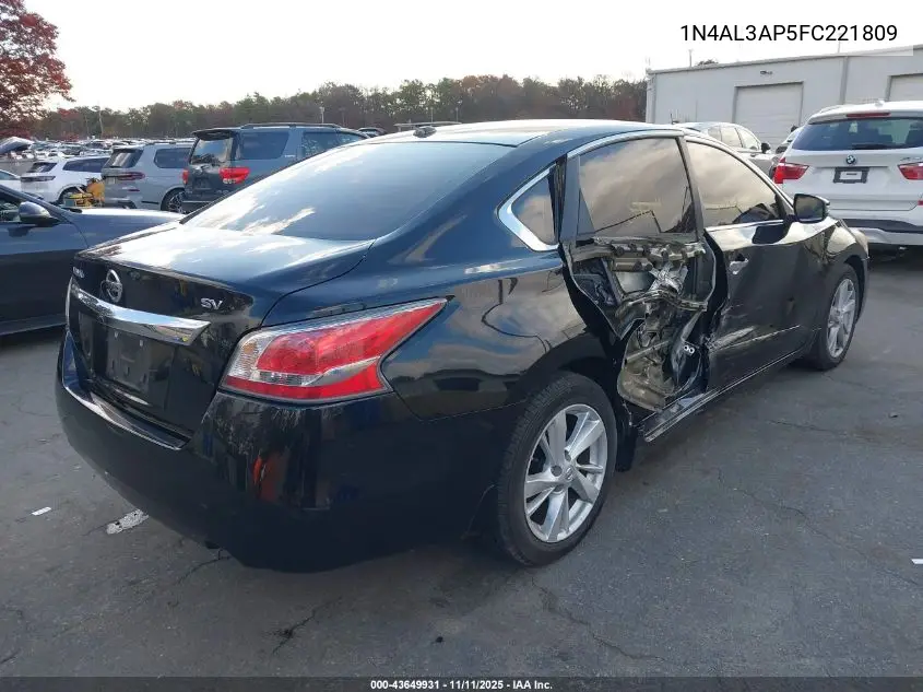 1N4AL3AP5FC221809 2015 Nissan Altima 2.5 Sv