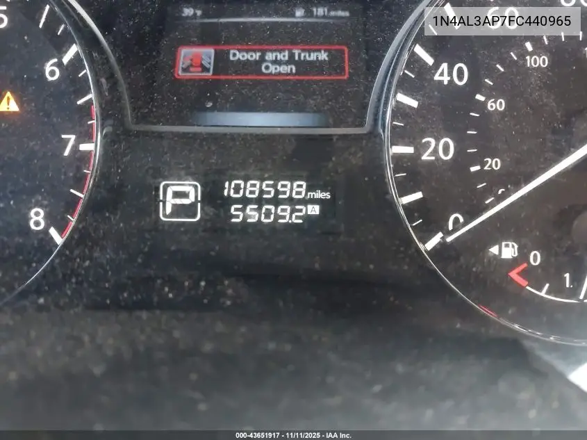 1N4AL3AP7FC440965 2015 Nissan Altima 2.5 Sv