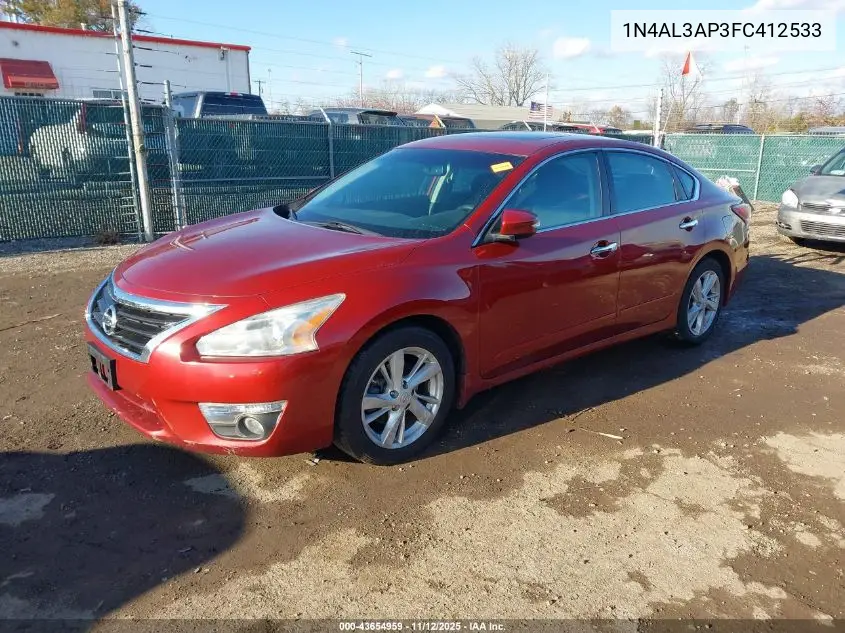1N4AL3AP3FC412533 2015 Nissan Altima 2.5 Sv