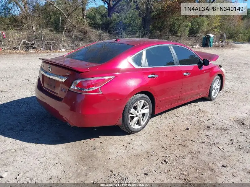 1N4AL3AP8FN340149 2015 Nissan Altima 2.5 Sl