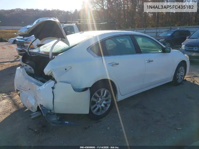1N4AL3AP5FC435182 2015 Nissan Altima 2.5 S