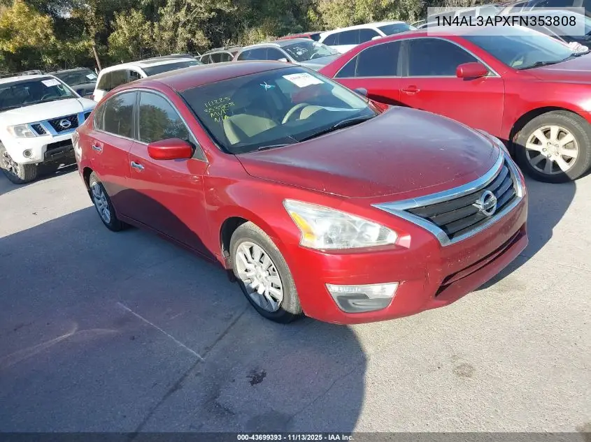 1N4AL3APXFN353808 2015 Nissan Altima 2.5 S