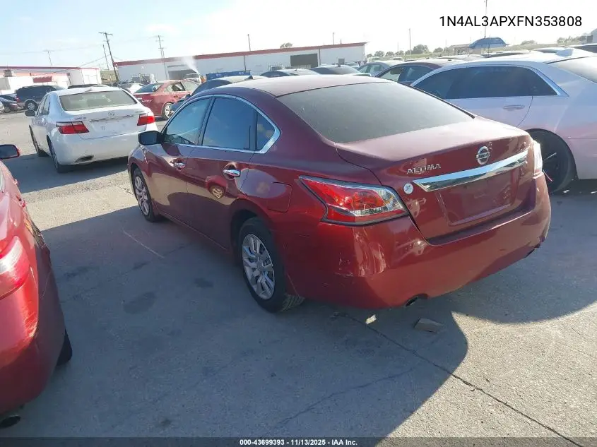 1N4AL3APXFN353808 2015 Nissan Altima 2.5 S