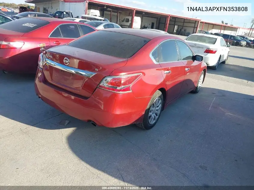 1N4AL3APXFN353808 2015 Nissan Altima 2.5 S
