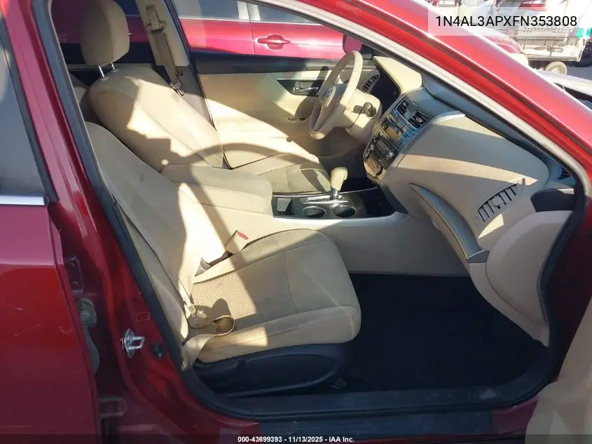 1N4AL3APXFN353808 2015 Nissan Altima 2.5 S