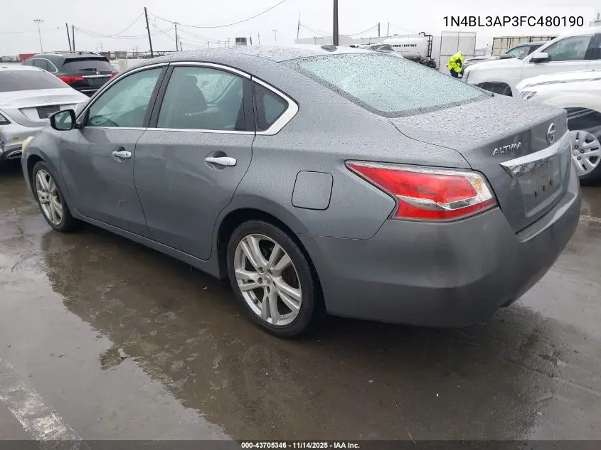 1N4BL3AP3FC480190 2015 Nissan Altima 3.5 S/3.5 Sl/3.5 Sv