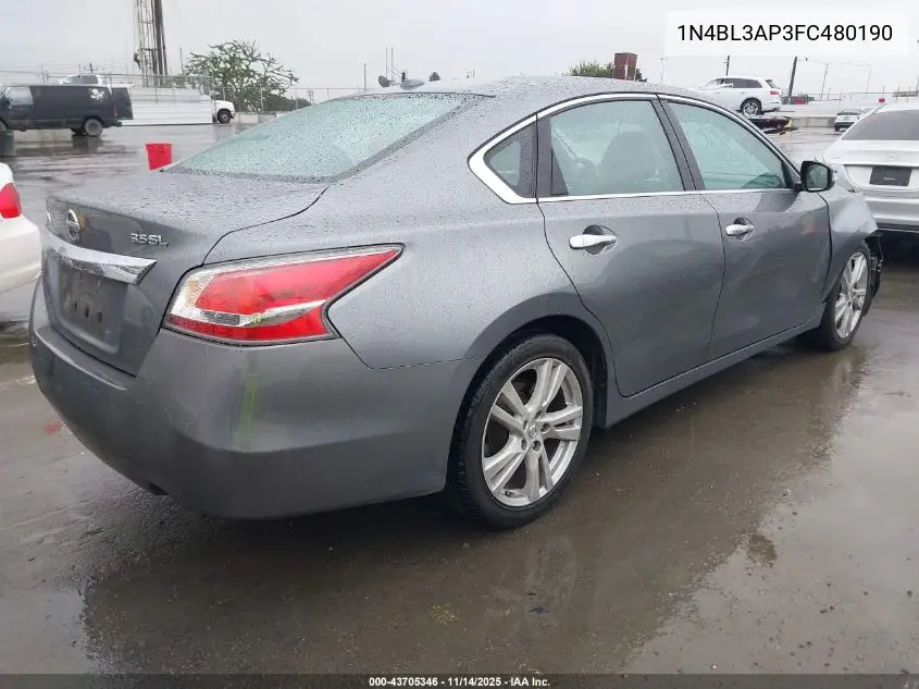 1N4BL3AP3FC480190 2015 Nissan Altima 3.5 S/3.5 Sl/3.5 Sv