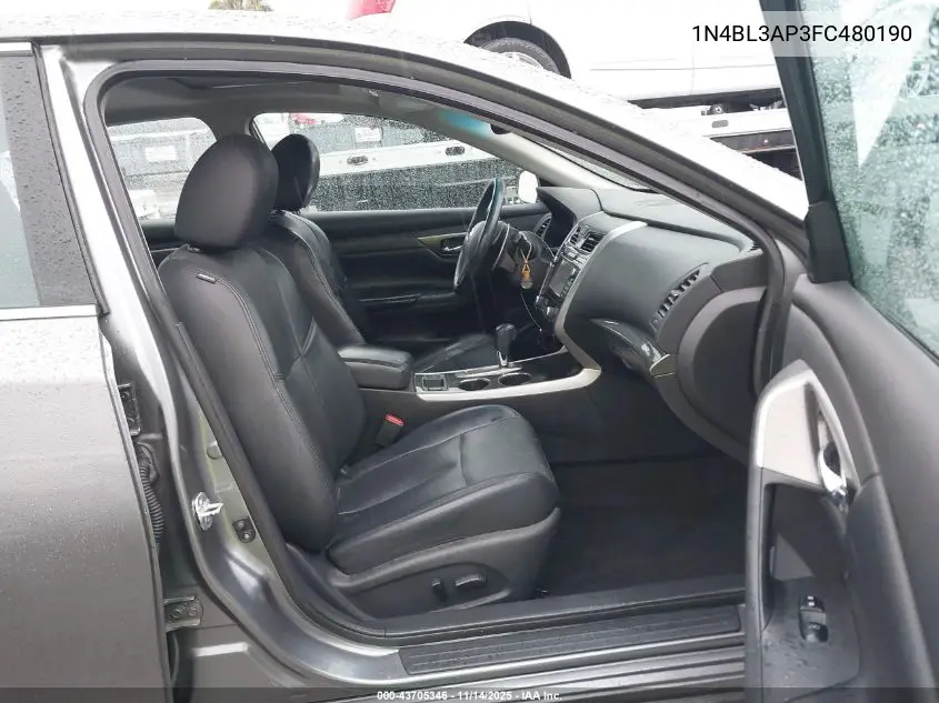 1N4BL3AP3FC480190 2015 Nissan Altima 3.5 S/3.5 Sl/3.5 Sv