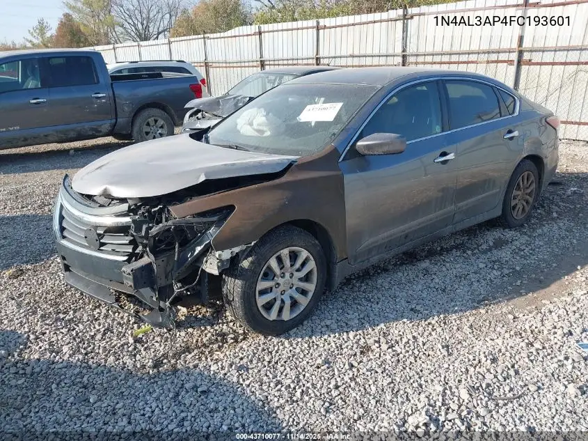 1N4AL3AP4FC193601 2015 Nissan Altima 2.5 S