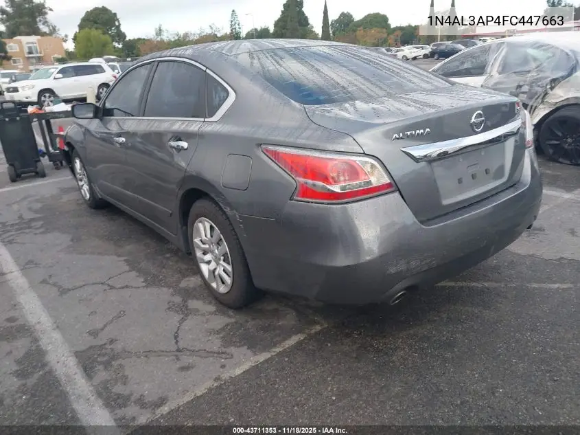1N4AL3AP4FC447663 2015 Nissan Altima 2.5 S