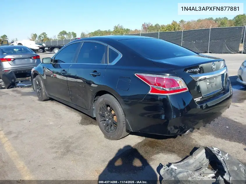 1N4AL3APXFN877881 2015 Nissan Altima 2.5 S