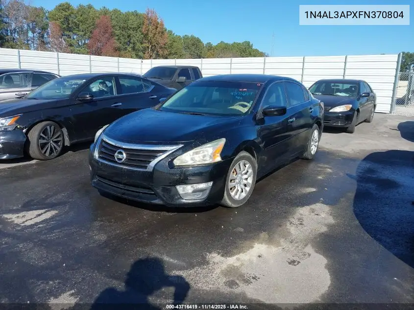 1N4AL3APXFN370804 2015 Nissan Altima 2.5 S