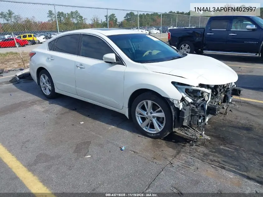 1N4AL3AP0FN402997 2015 Nissan Altima 2.5 Sl
