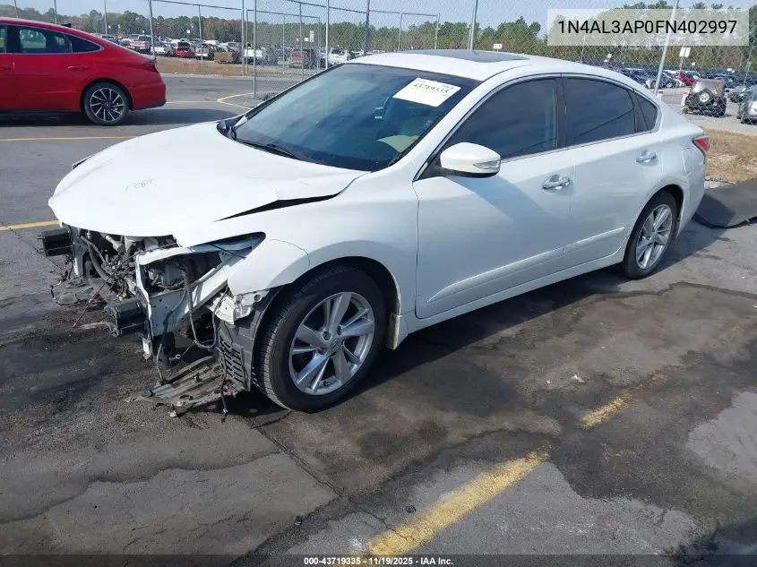1N4AL3AP0FN402997 2015 Nissan Altima 2.5 Sl
