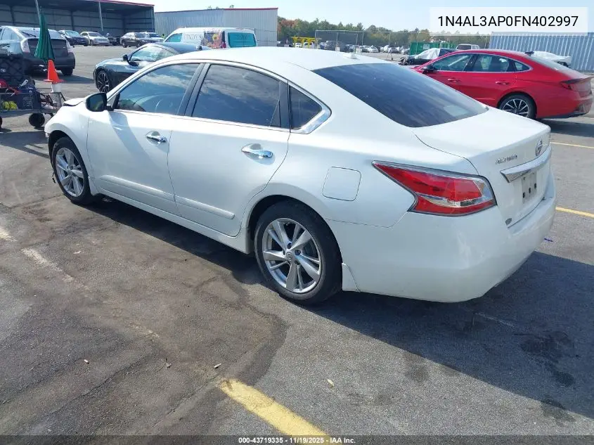 1N4AL3AP0FN402997 2015 Nissan Altima 2.5 Sl