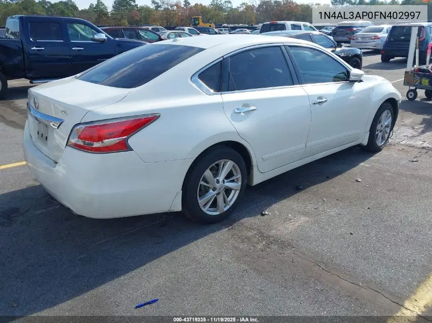 1N4AL3AP0FN402997 2015 Nissan Altima 2.5 Sl