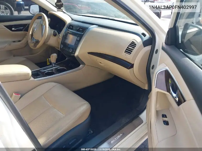 1N4AL3AP0FN402997 2015 Nissan Altima 2.5 Sl