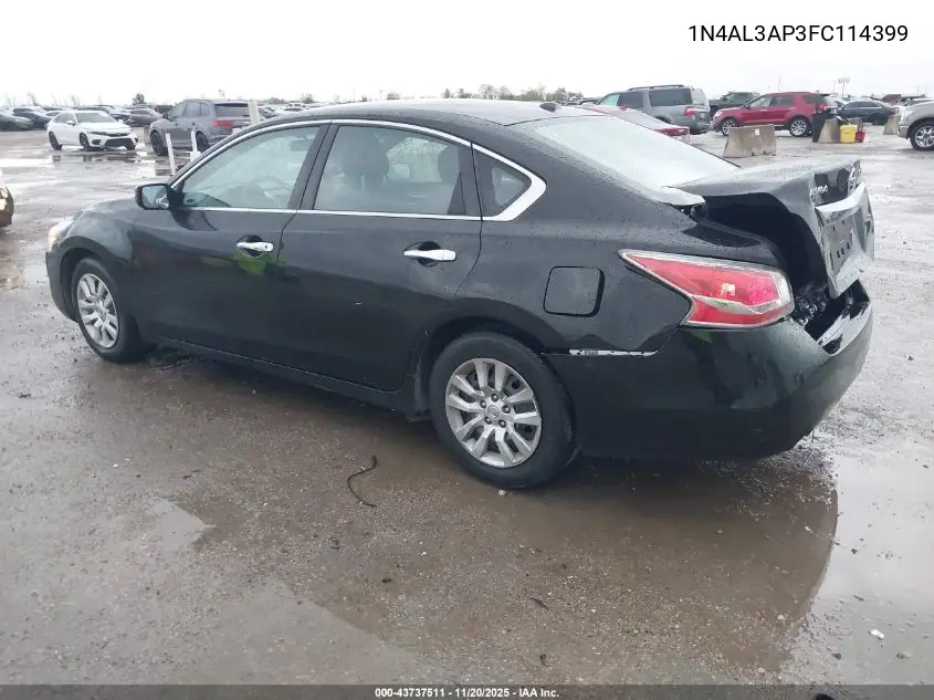 1N4AL3AP3FC114399 2015 Nissan Altima 2.5 S