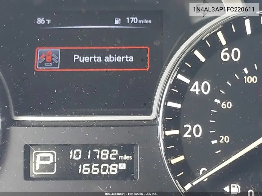 1N4AL3AP1FC220611 2015 Nissan Altima 2.5/2.5 S/2.5 Sl/2.5 Sv