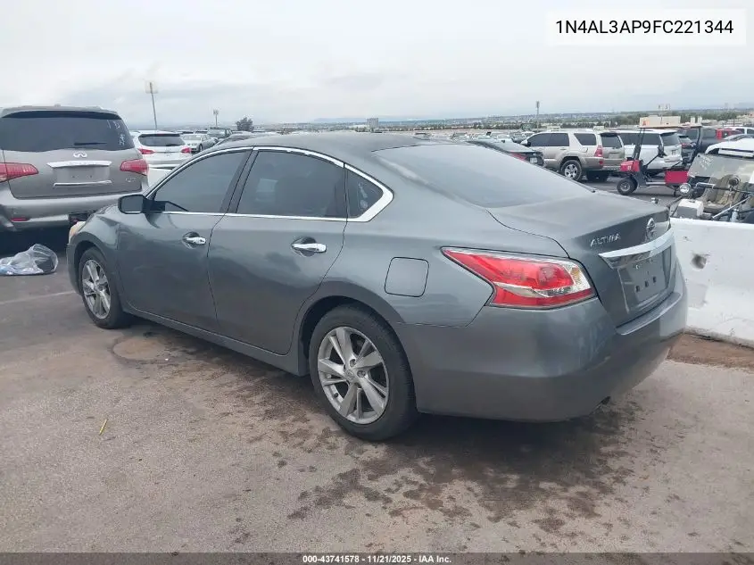 1N4AL3AP9FC221344 2015 Nissan Altima 2.5 Sv